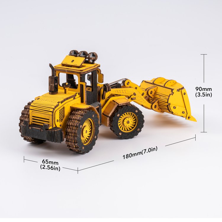 Bulldozer 3D-Holzpuzzle