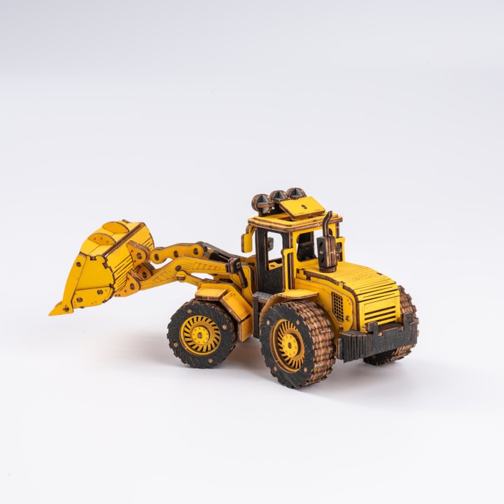 Bulldozer 3D-Holzpuzzle