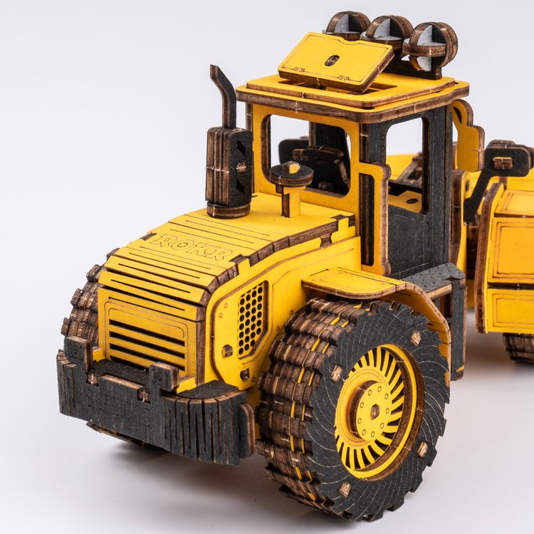 Bulldozer 3D-Holzpuzzle