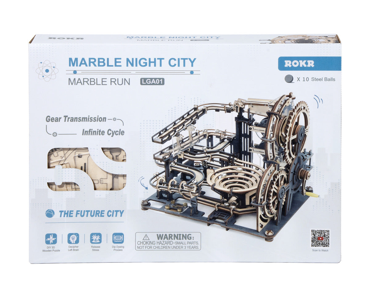 Night-Kugelbahn 3D-Holzpuzzle