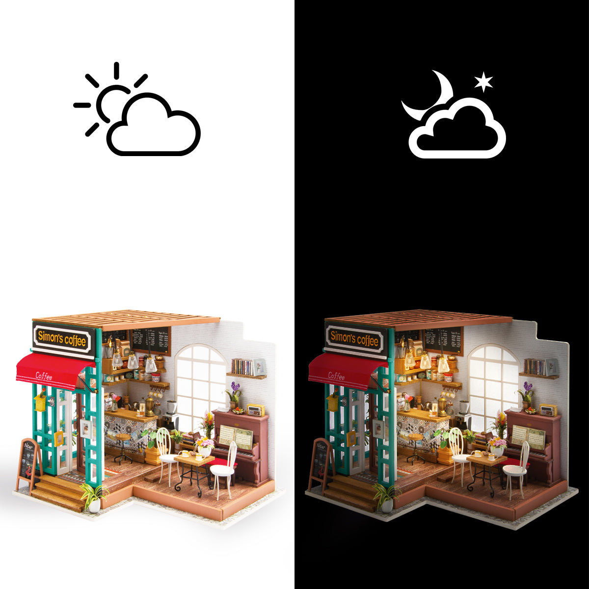 DIY Miniatur Haus Simon's Coffee