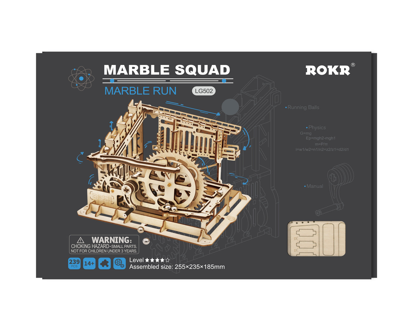 Kugelbahn Squad 3D-Holzpuzzle