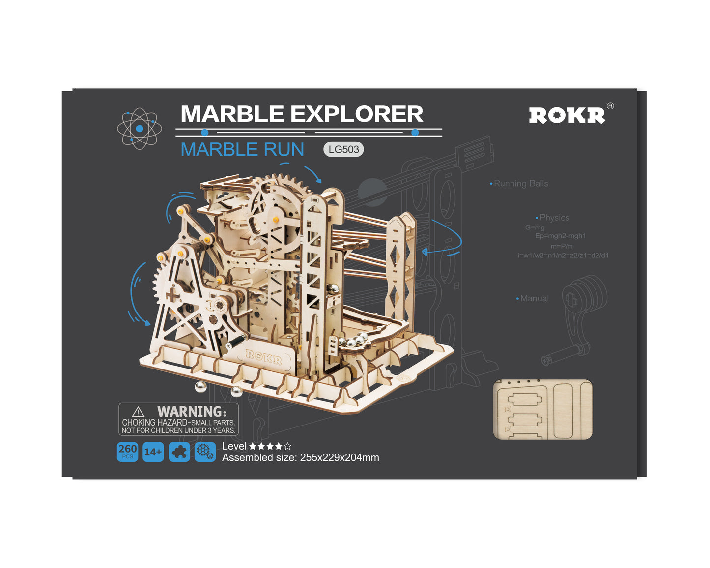 Kugelbahn Explorer 3D-Holzpuzzle