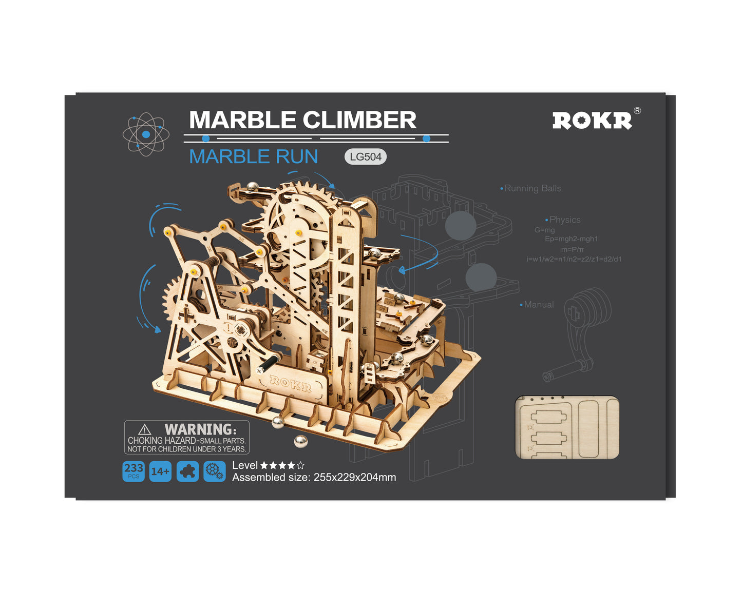 Kugelbahn Climber 3D-Holzpuzzle