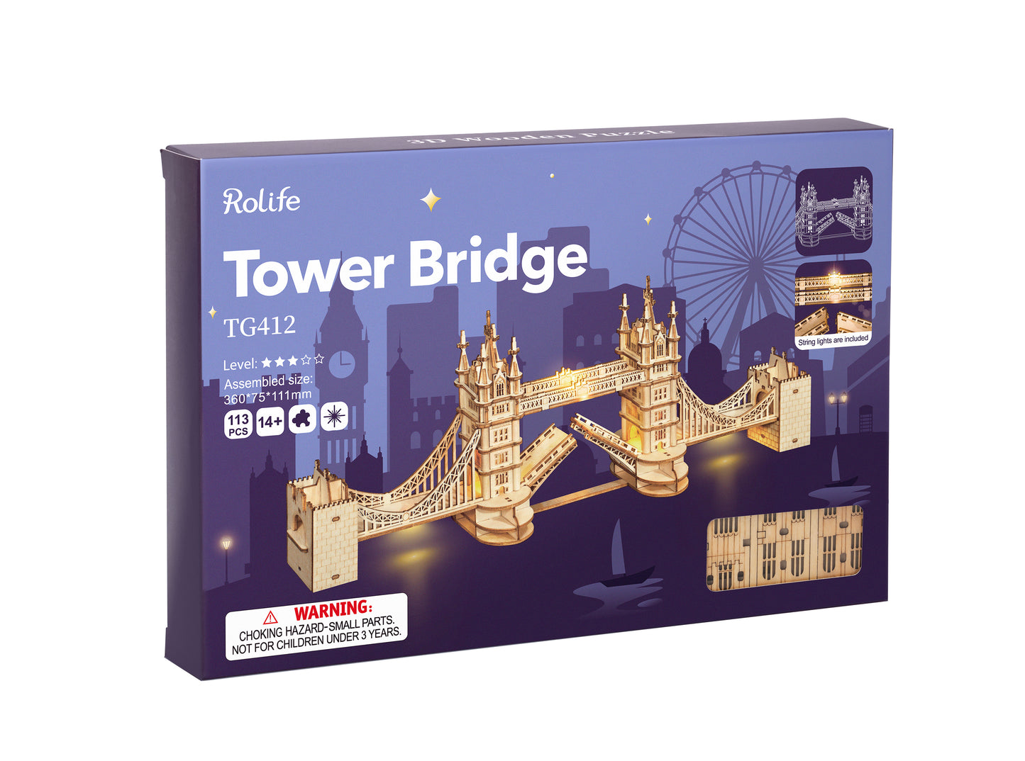 Tower Bridge 3D-Holzpuzzle