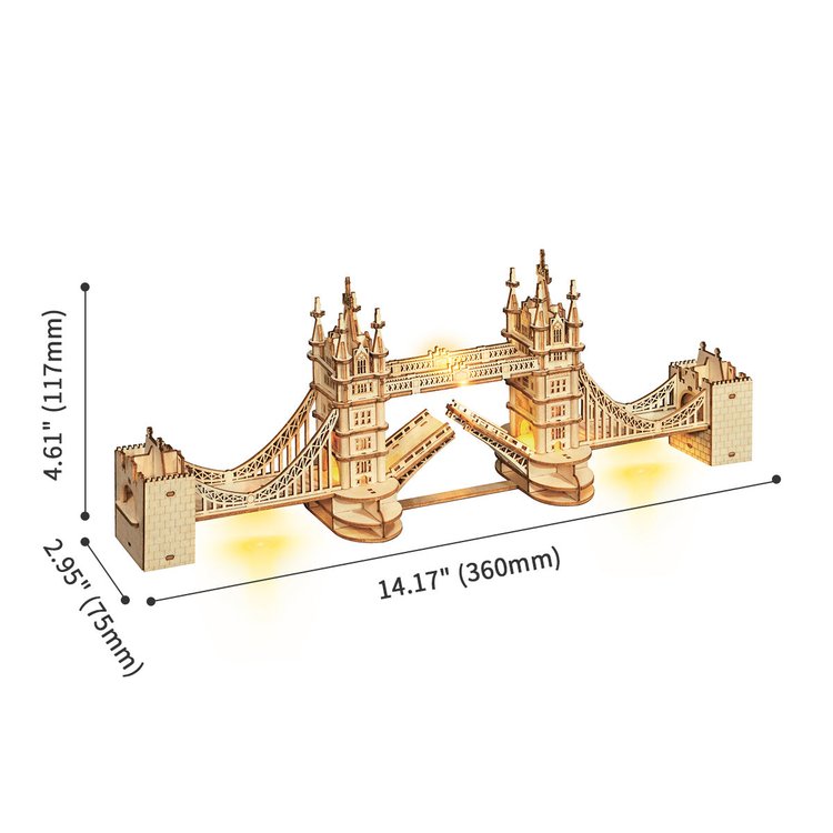 Tower Bridge 3D-Holzpuzzle