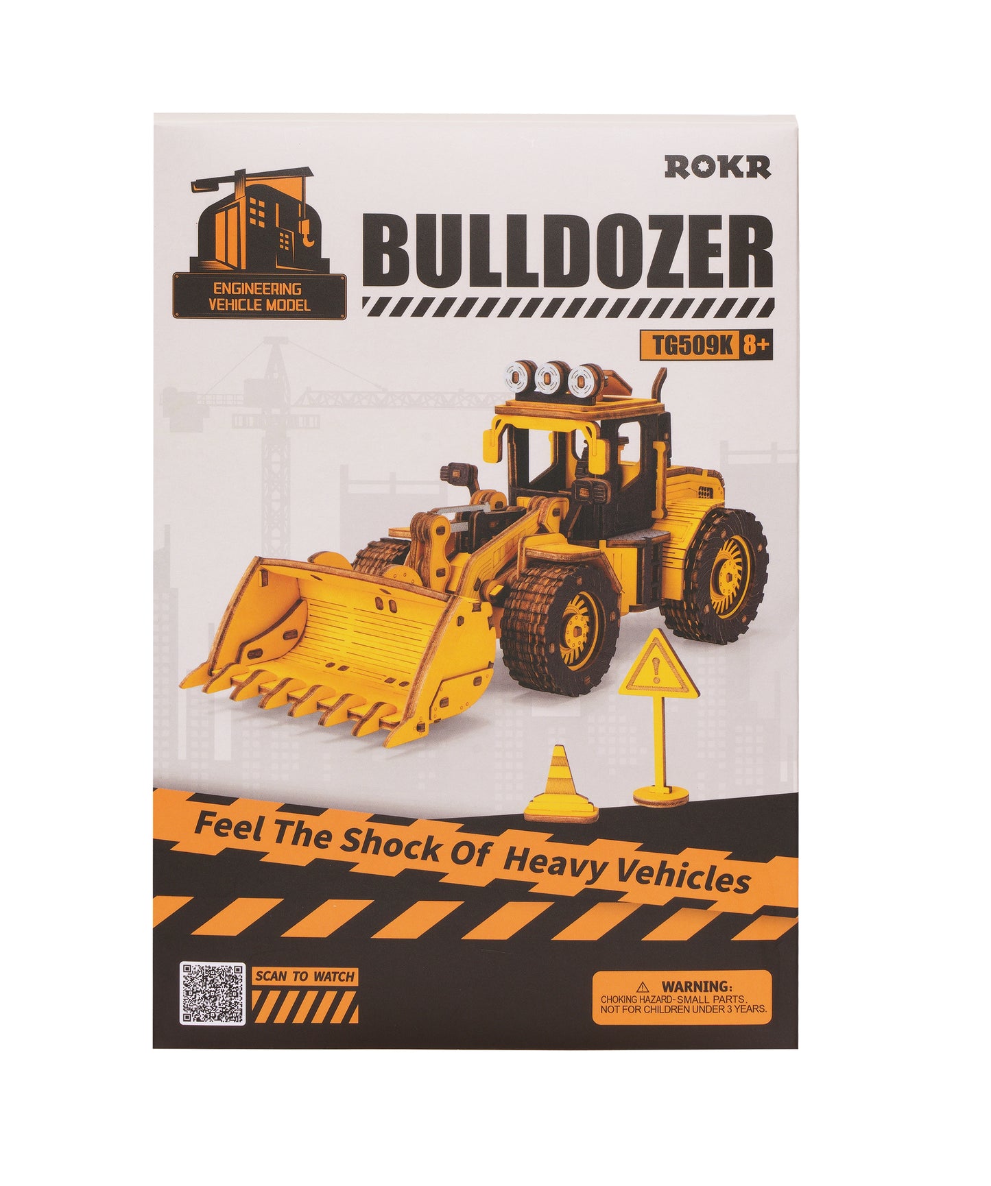 Bulldozer 3D-Holzpuzzle